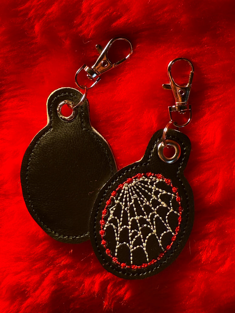 Spiderweb Keychain (Black)