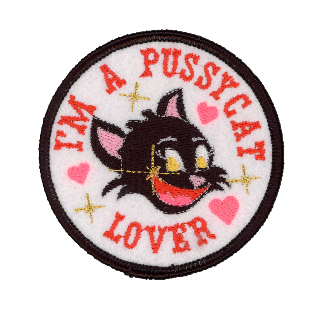 I'm A Pussycat Lover Iron On Patch