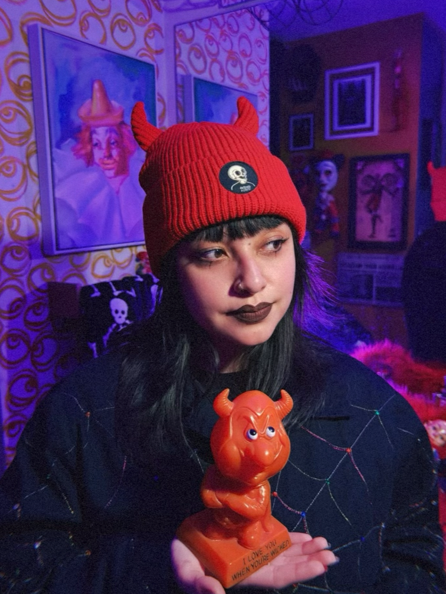 Inferno Red Beanie