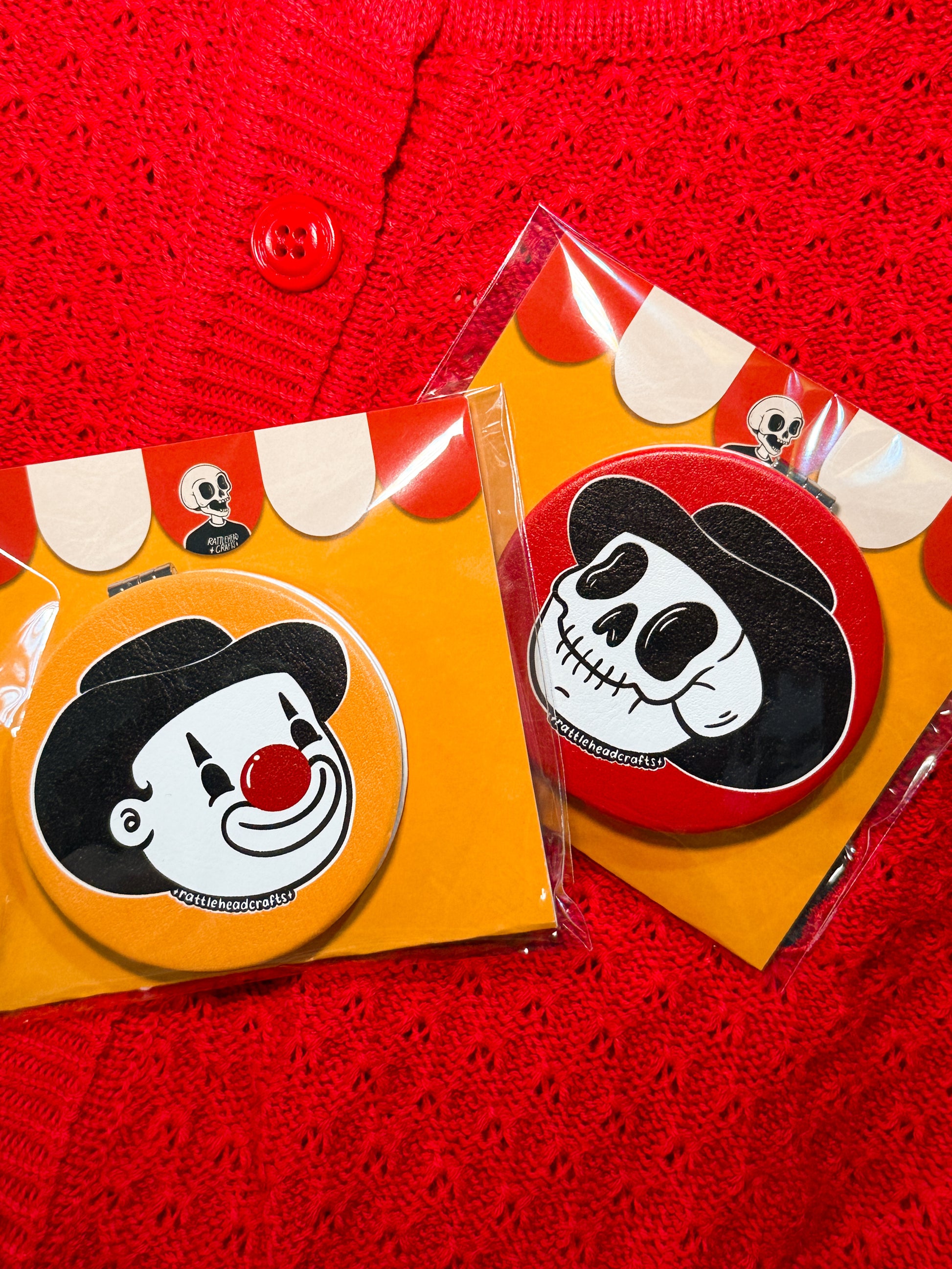 Rodeo Clown Compact Mirror