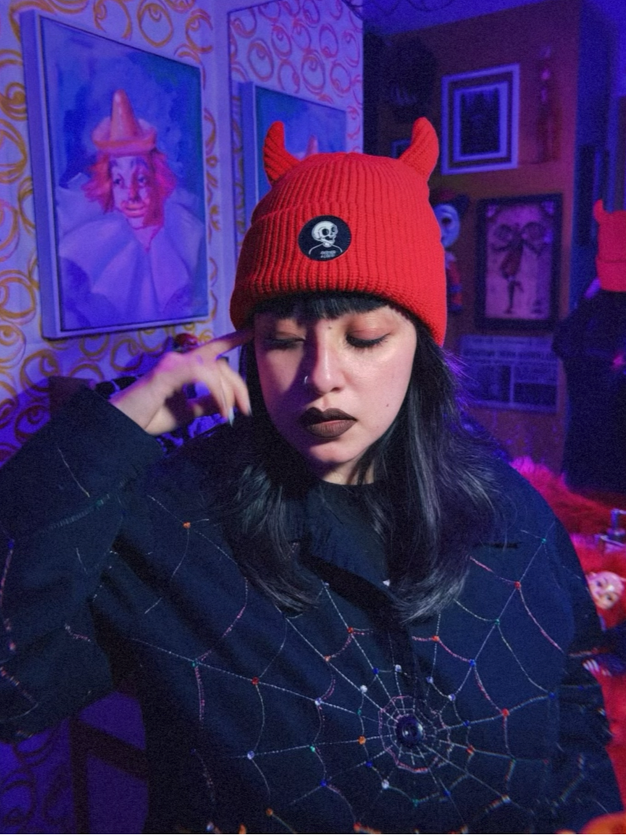 Inferno Red Beanie