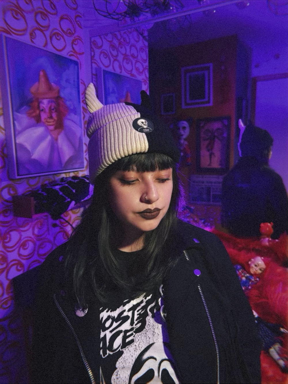 Ivory Split Beanie