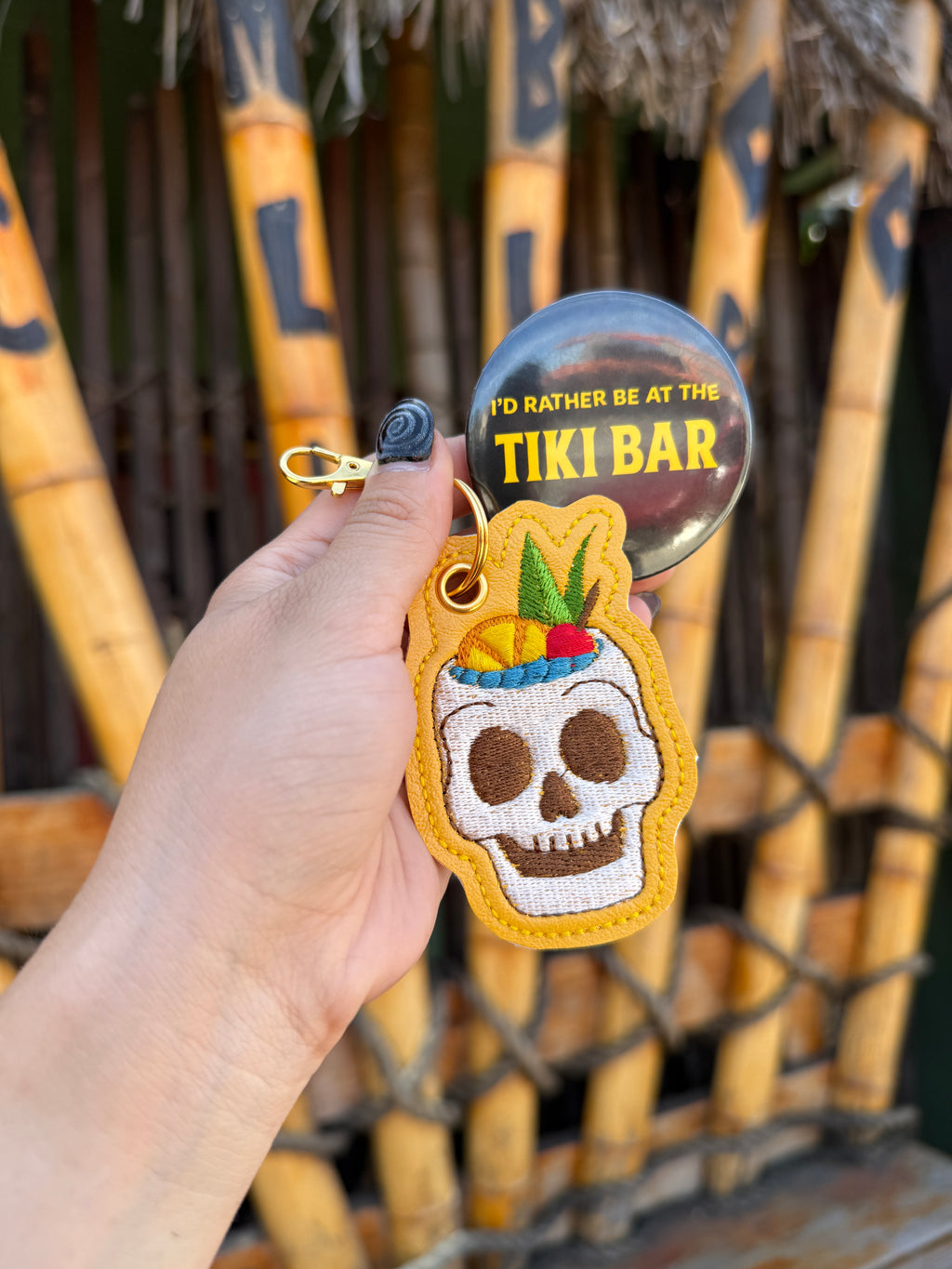 Tiki Bowl Keychain