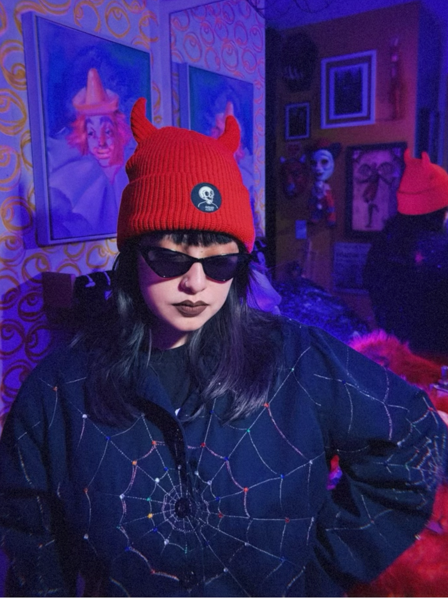 Inferno Red Beanie