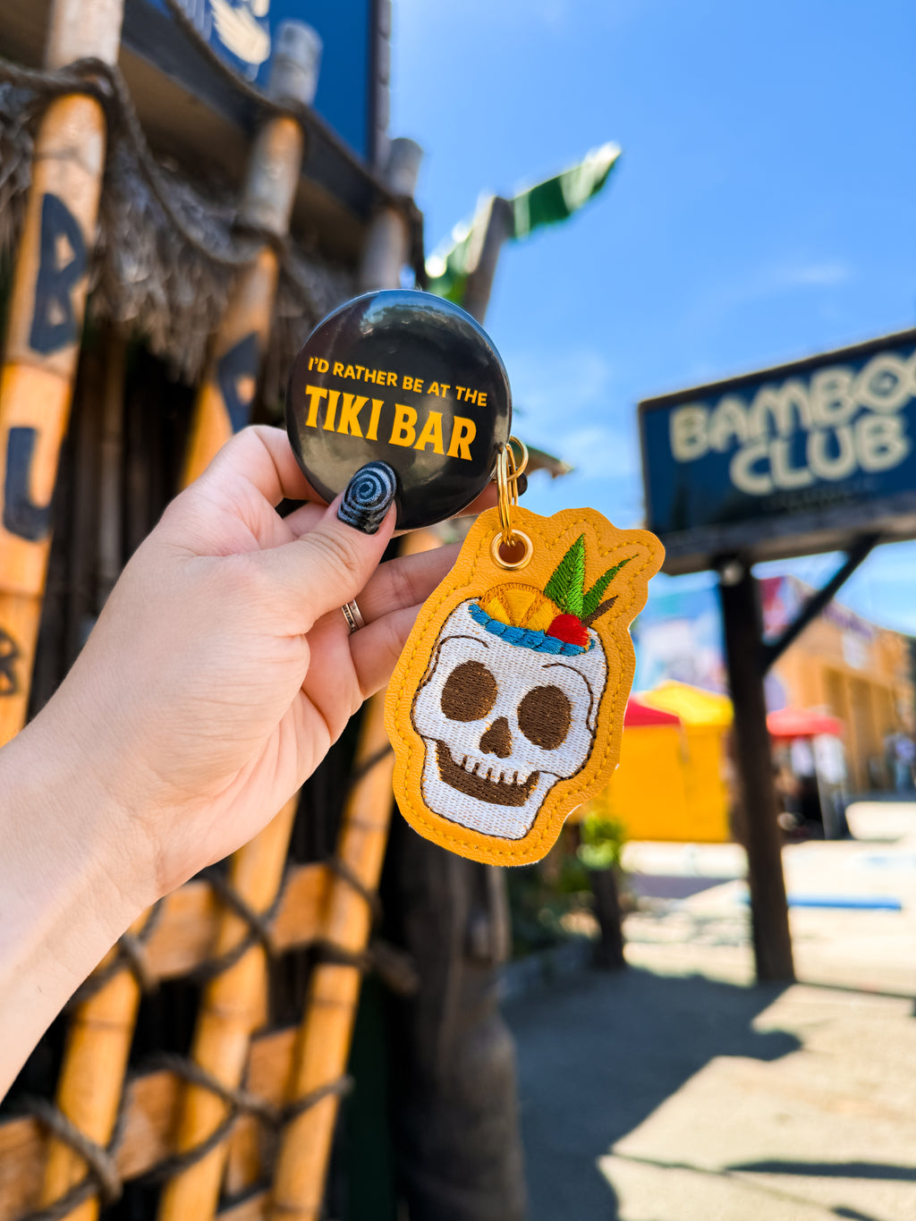 Tiki Bowl Keychain