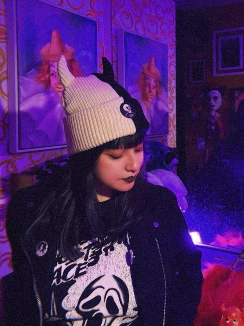 Ivory Split Beanie