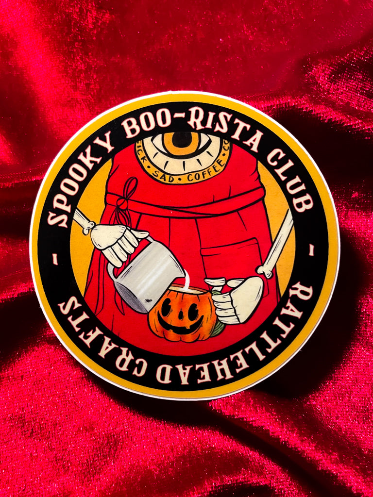 Spooky Boo-rista Sticker