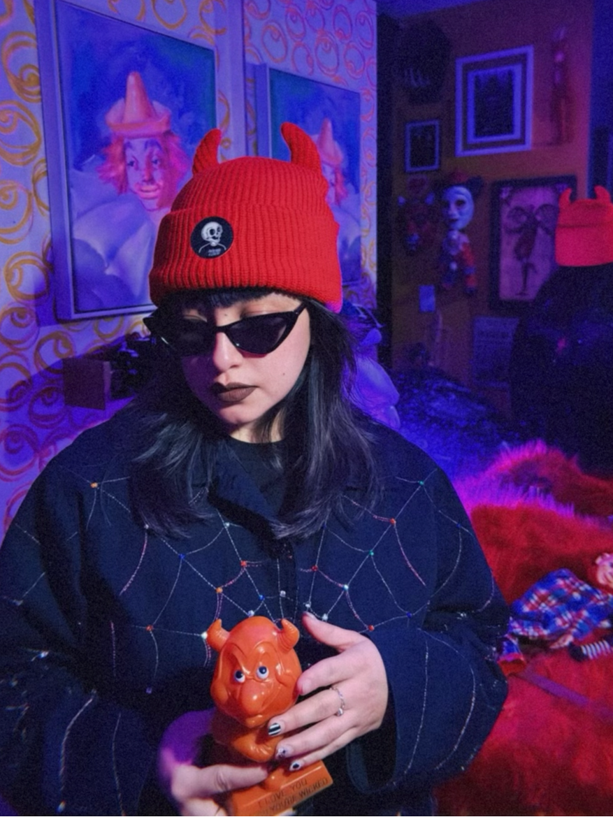 Inferno Red Beanie