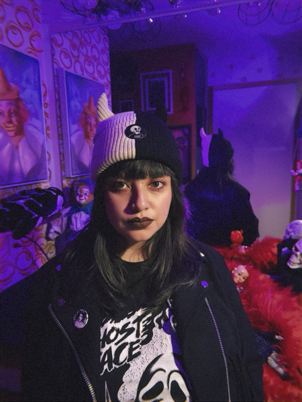 Ivory Split Beanie
