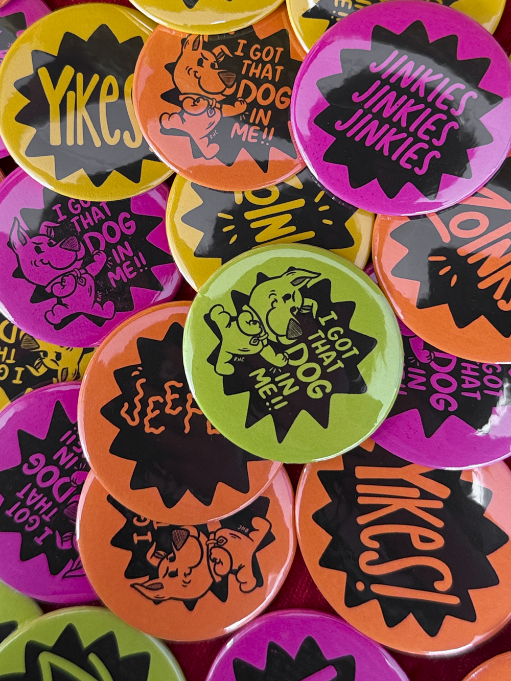 Dog In Me Buttons
