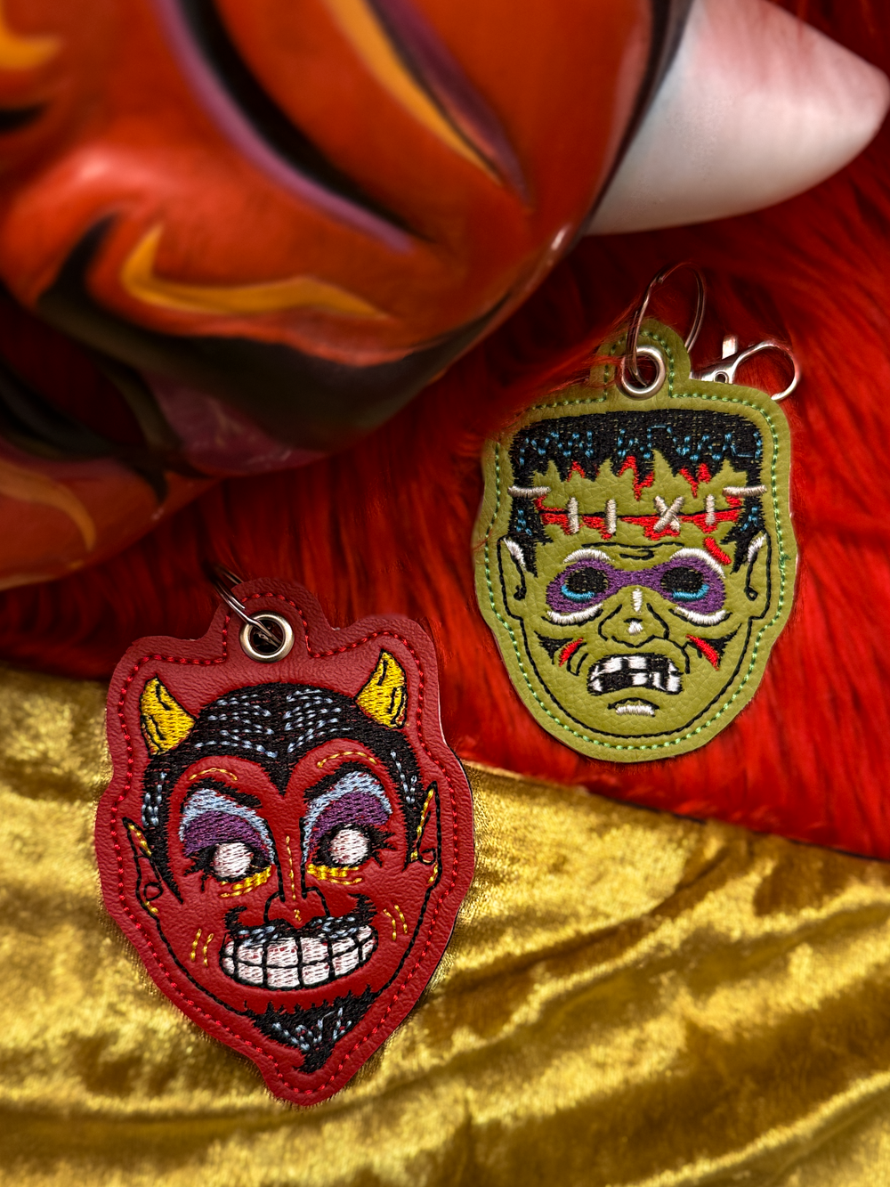 Devil Mask Keychain