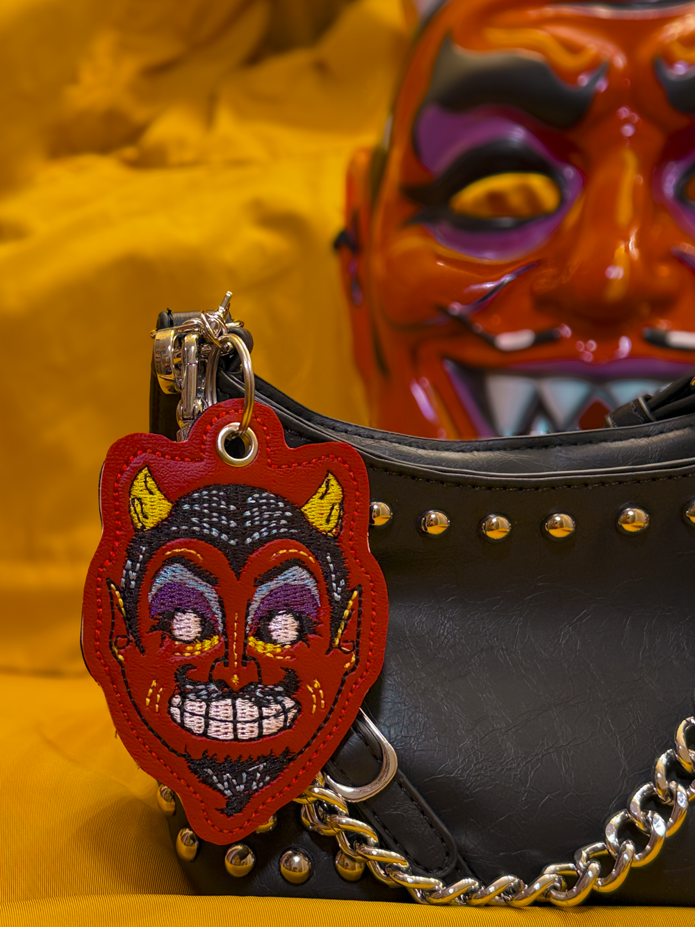 Devil Mask Keychain