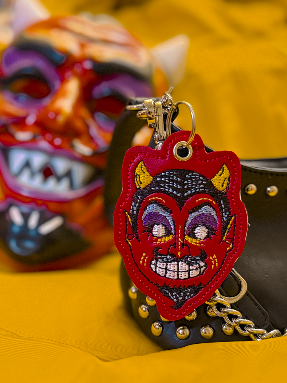 Devil Mask Keychain