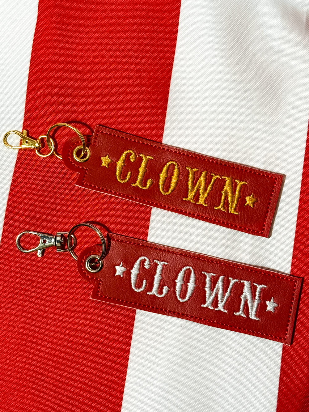 Clown Tag Keychain