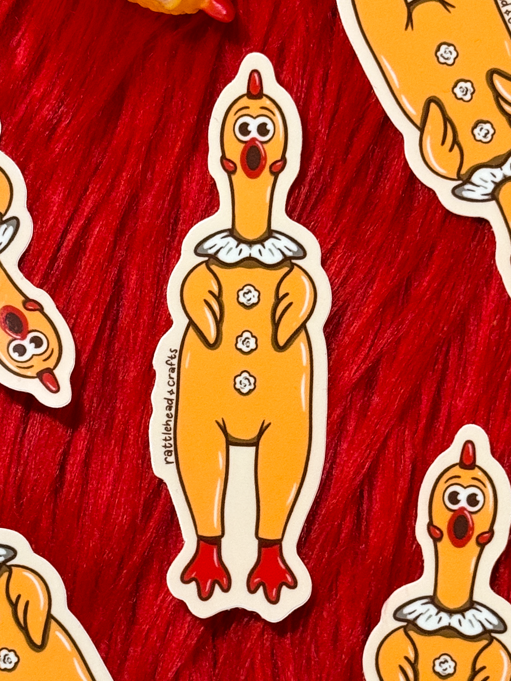 Rubber Chicken Sticker