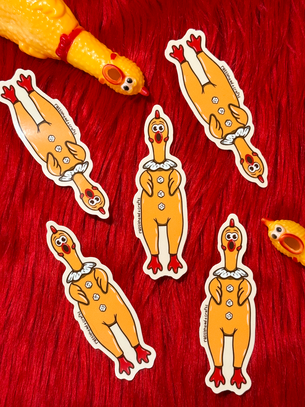 Rubber Chicken Sticker