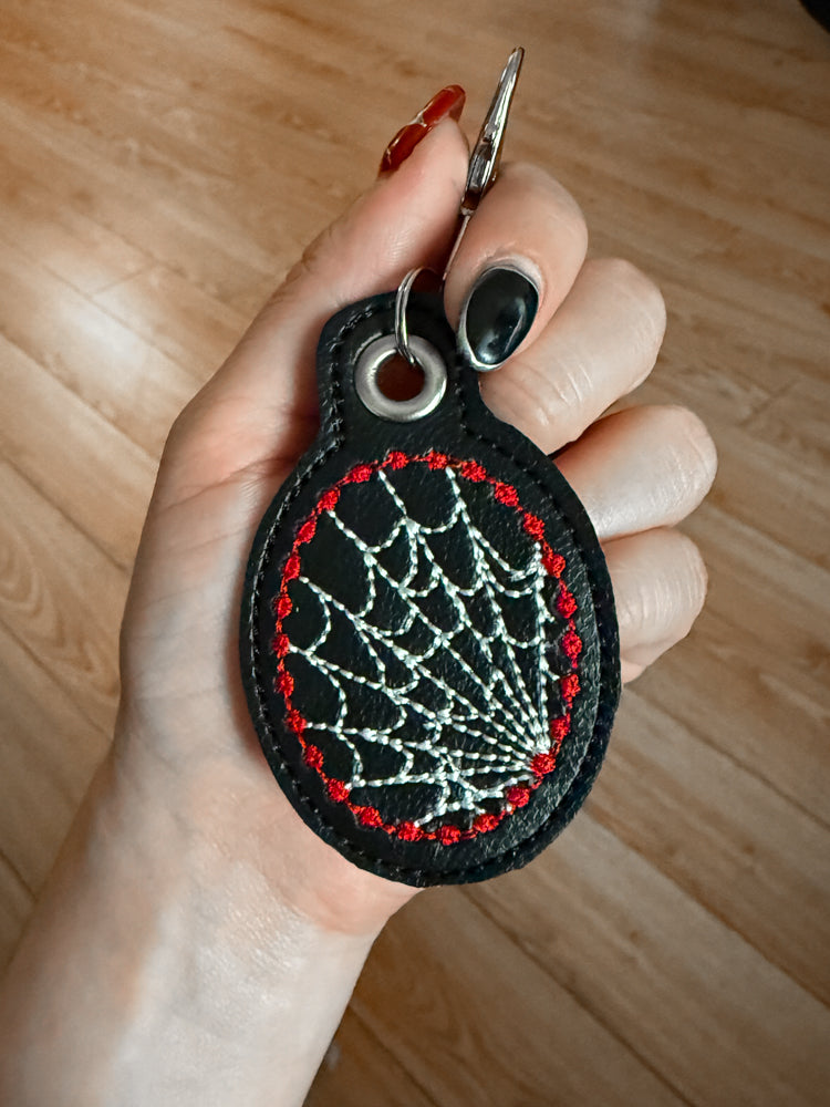 Spiderweb Keychain (Black)