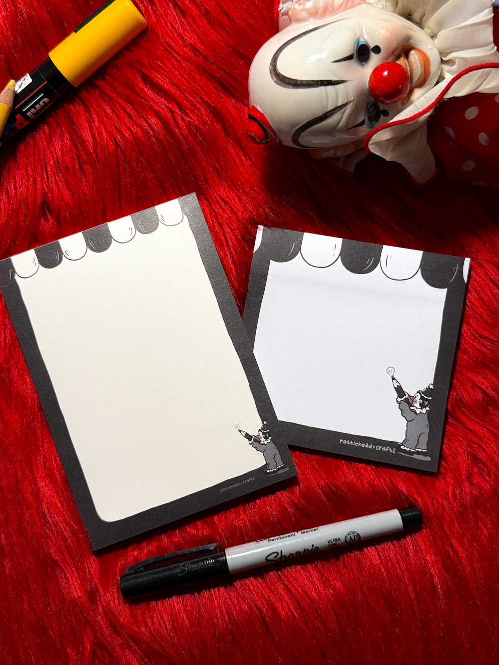 Inkwell Clown Sticky Notes