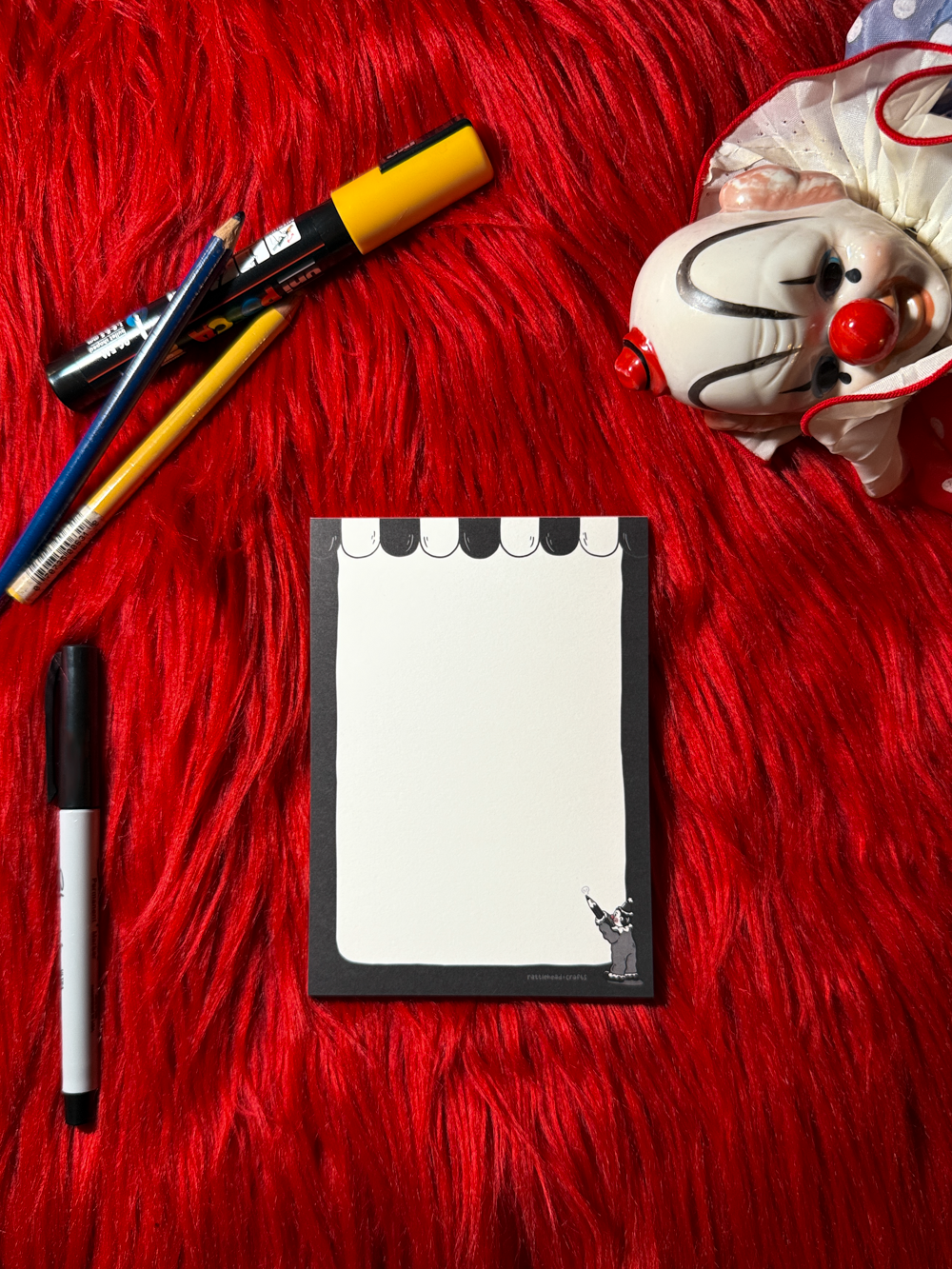 Inkwell Clown Notepad