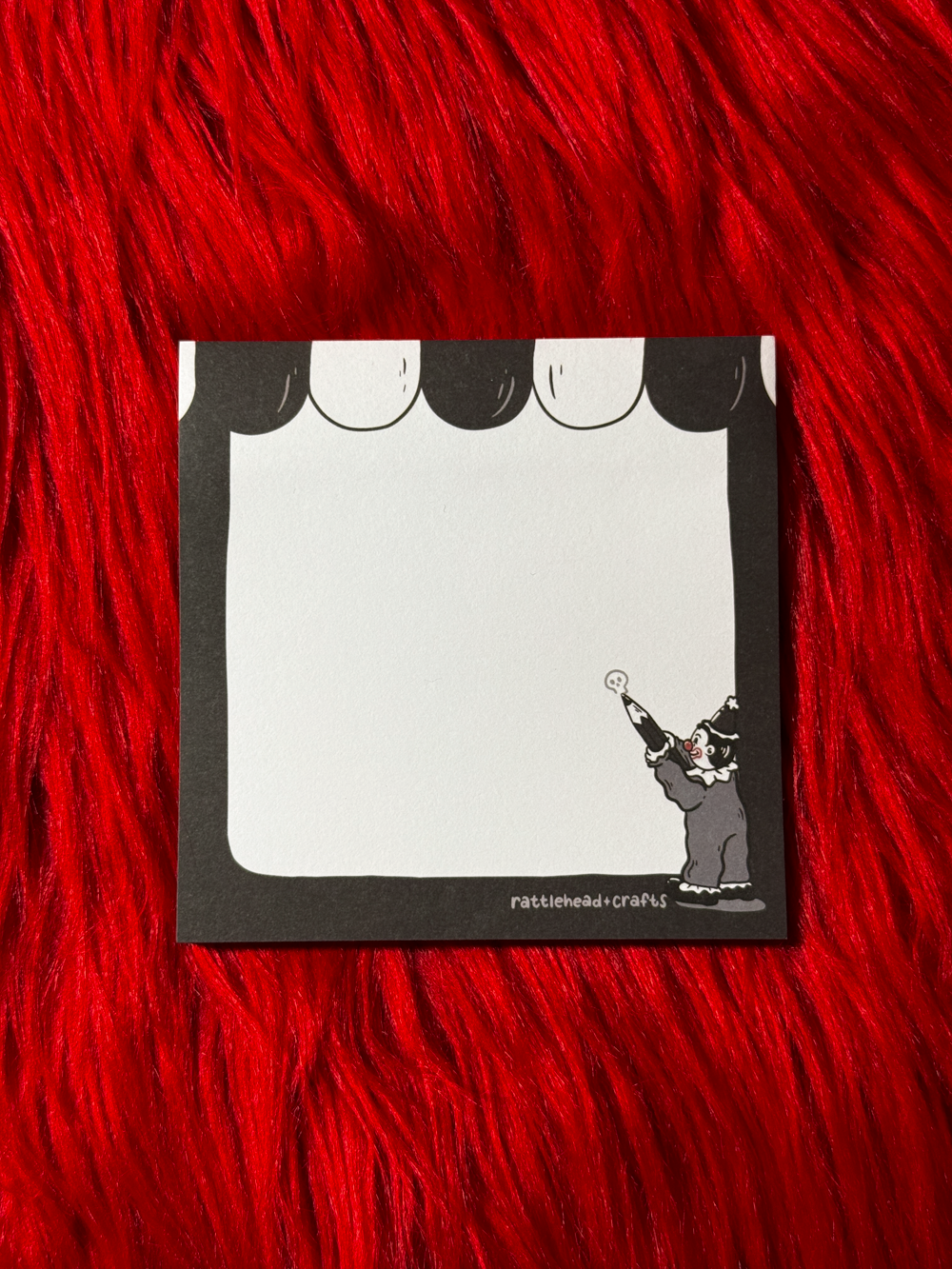 Inkwell Clown Sticky Notes