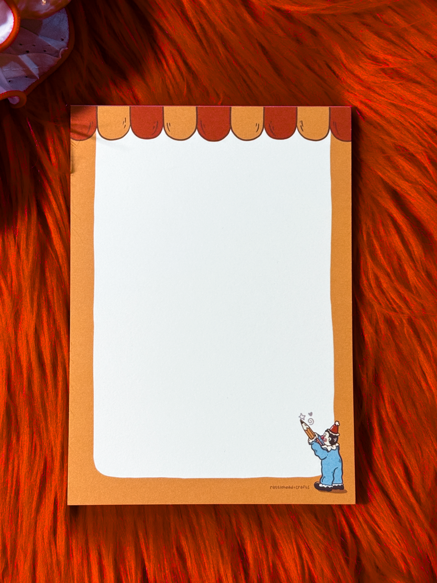 Primary Clown Notepad