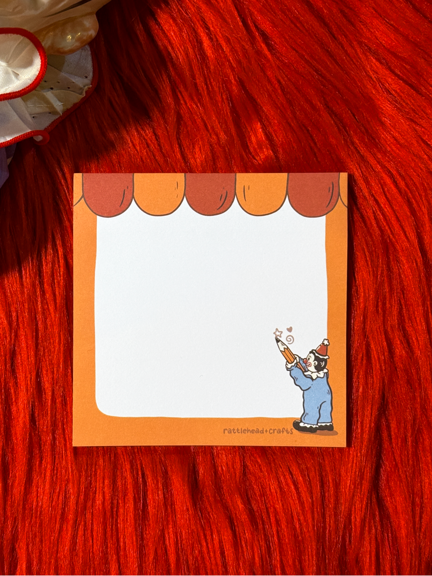 Primary Clown Sticky Notes