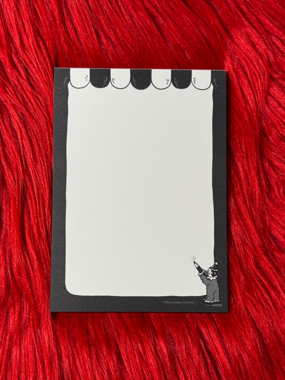 Inkwell Clown Notepad