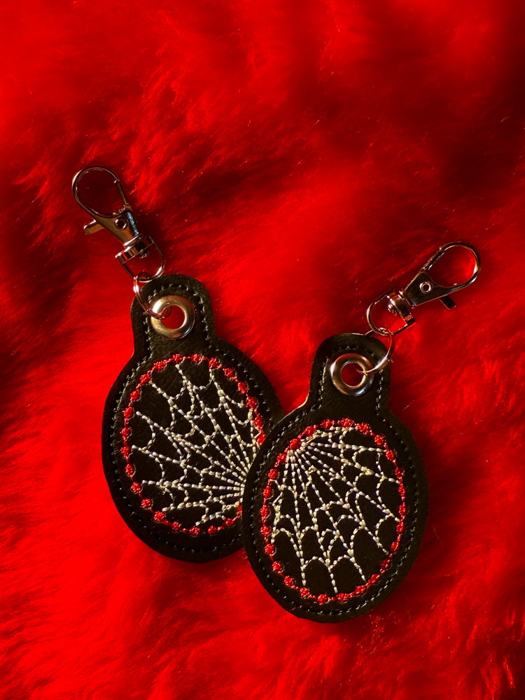 Spiderweb Keychain (Black)