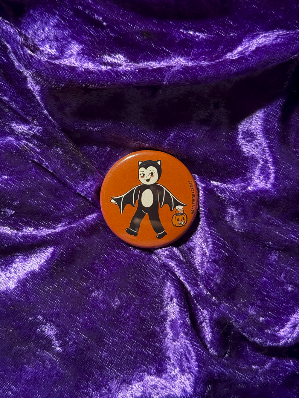 Bat Baby Button