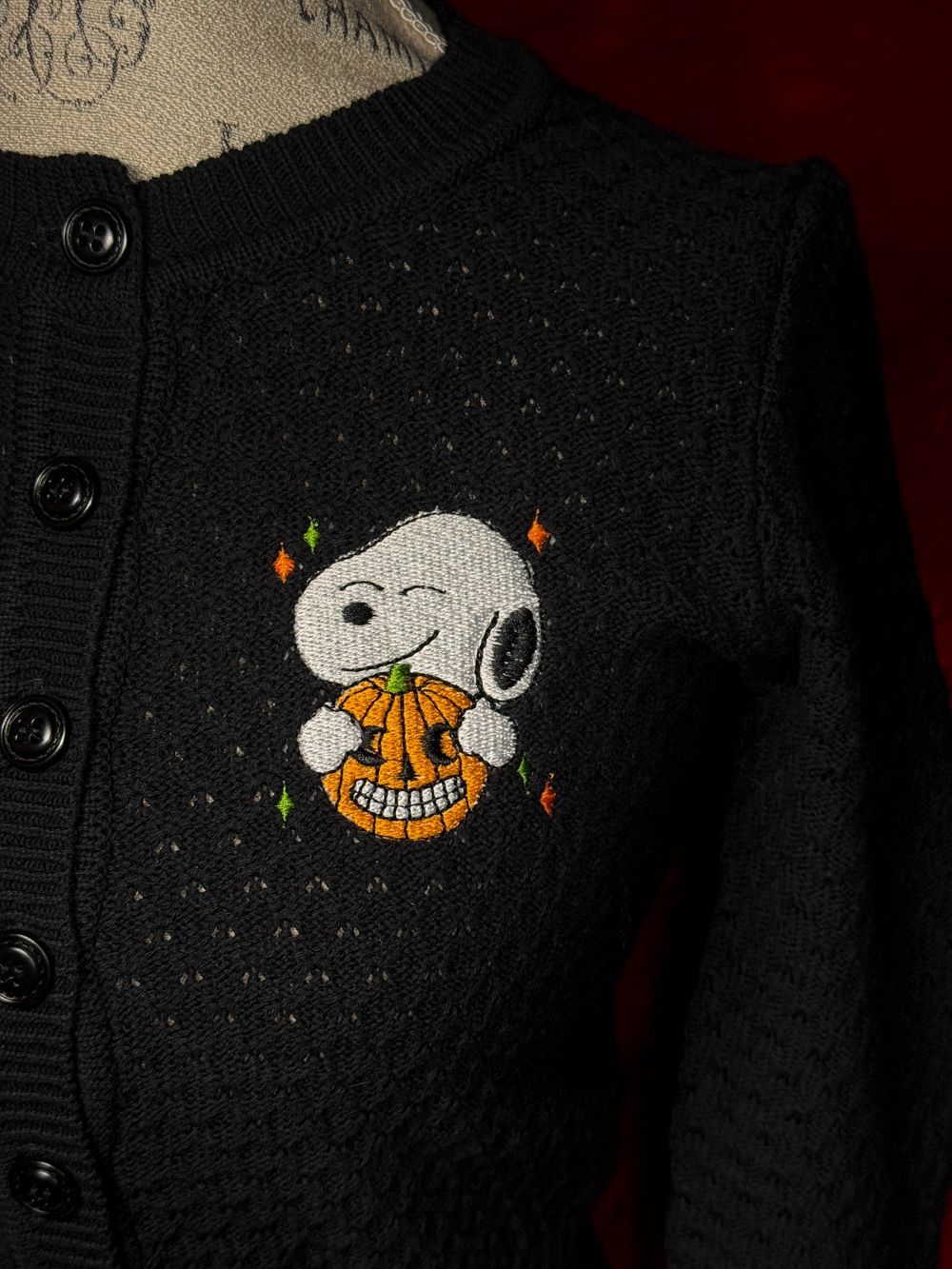 Pumpkin Spooni Knitted Cardigan