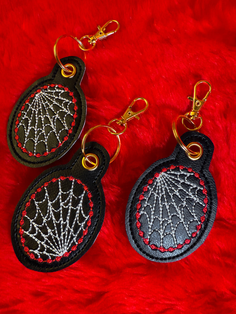 Spiderweb Keychain (Black)