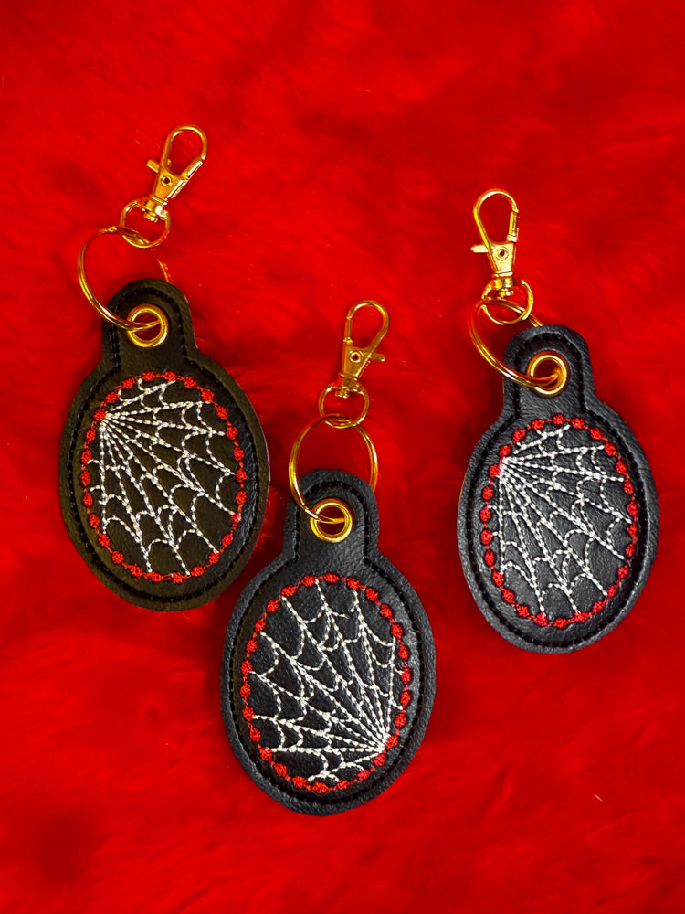 Spiderweb Keychain (Black)