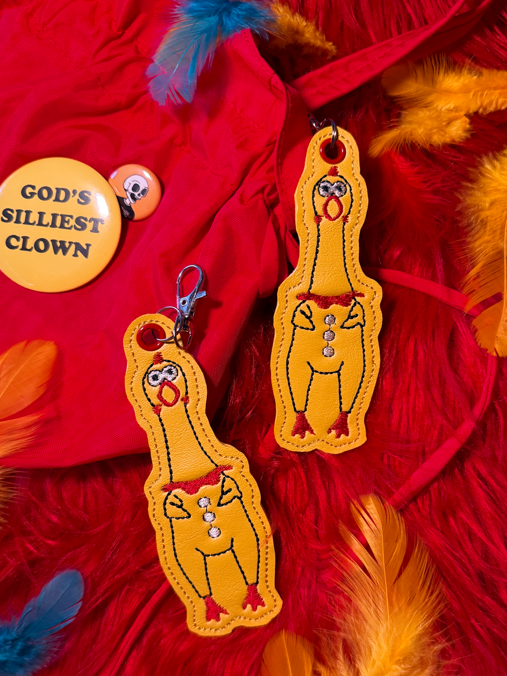 Rubber Chicken Keychain