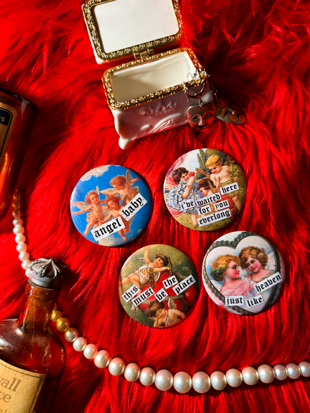 Cherub Buttons (V-Day Limited Edition)