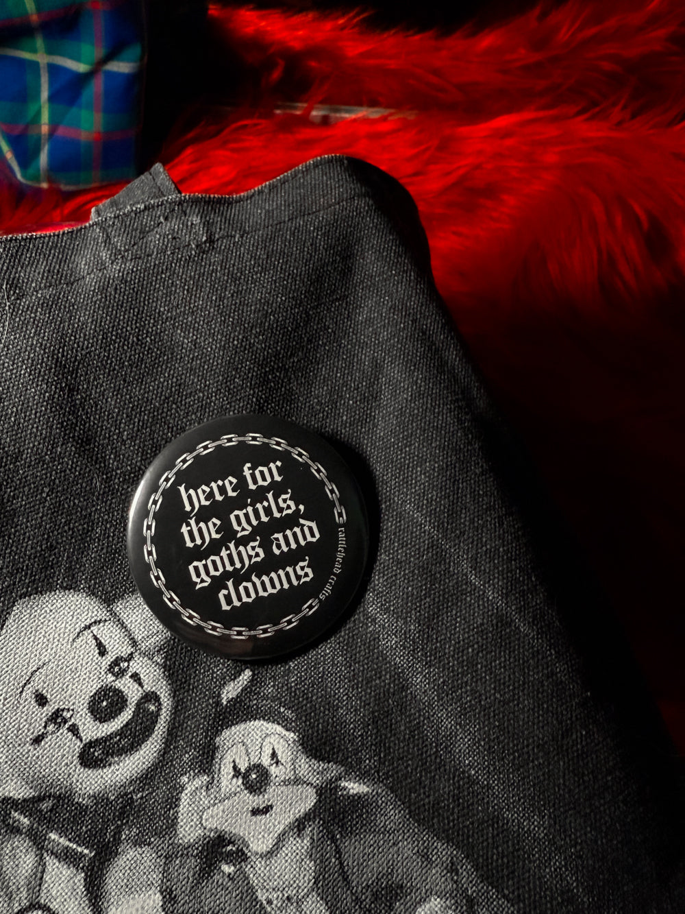 Here for the Clowns Button