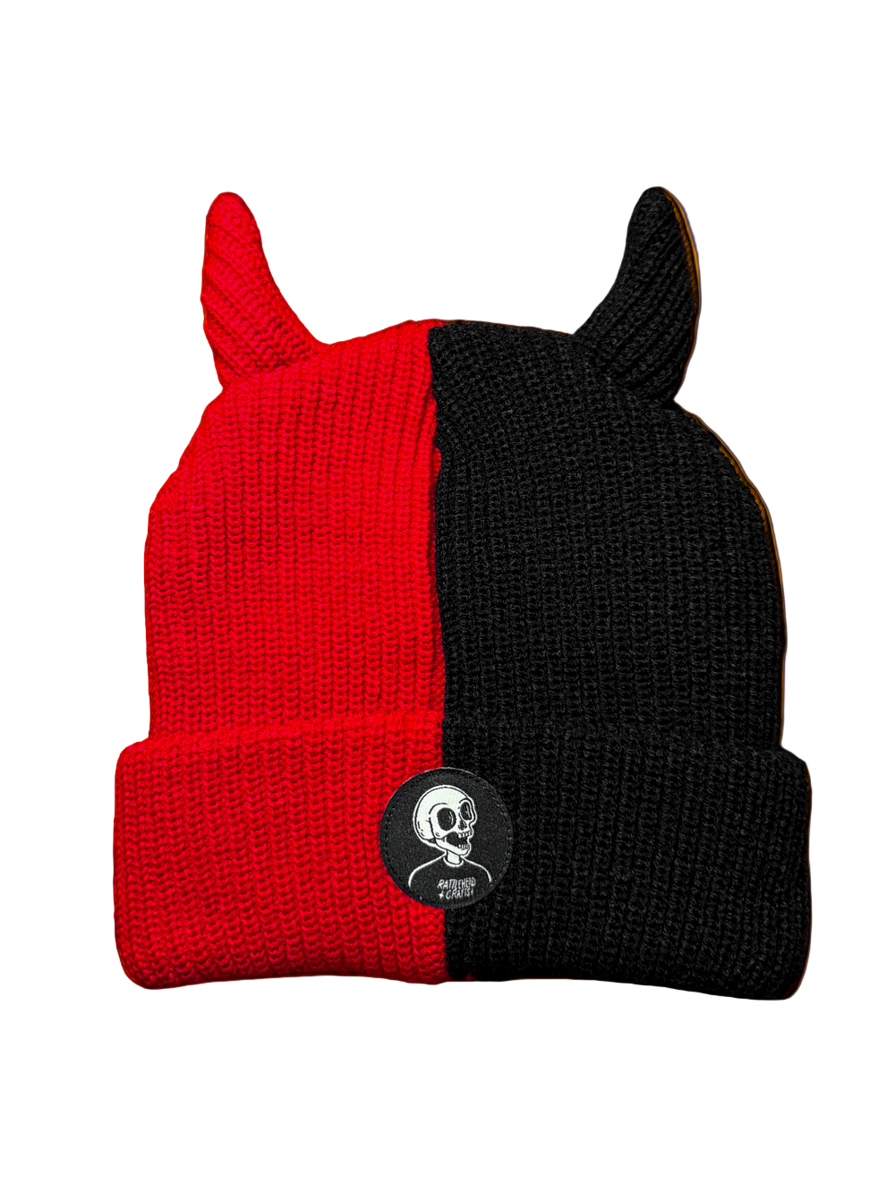 Red Split Beanie