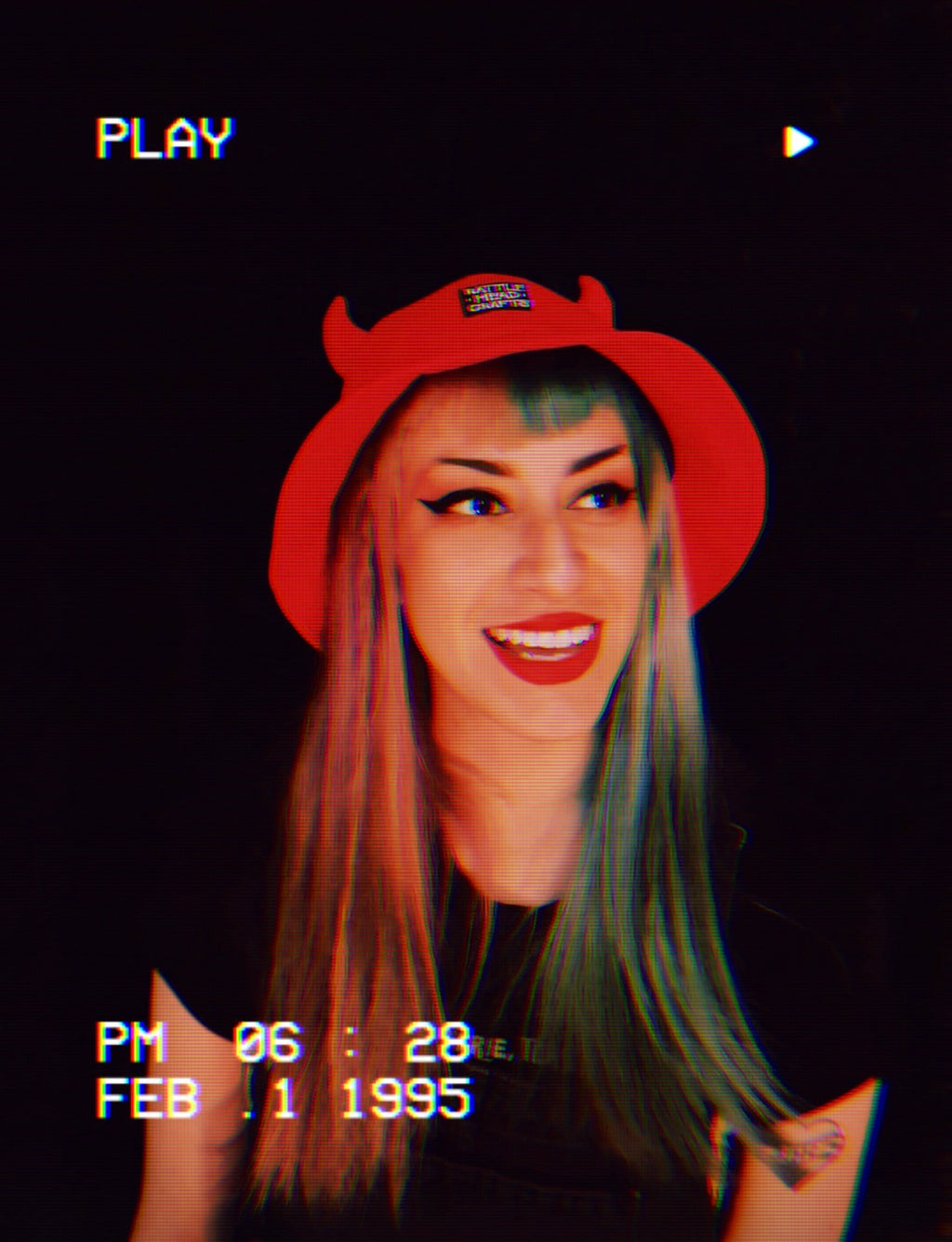 Red Summer Sinner Hat