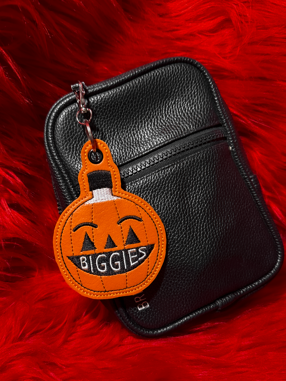 Buzzed Pumpkin Keychain
