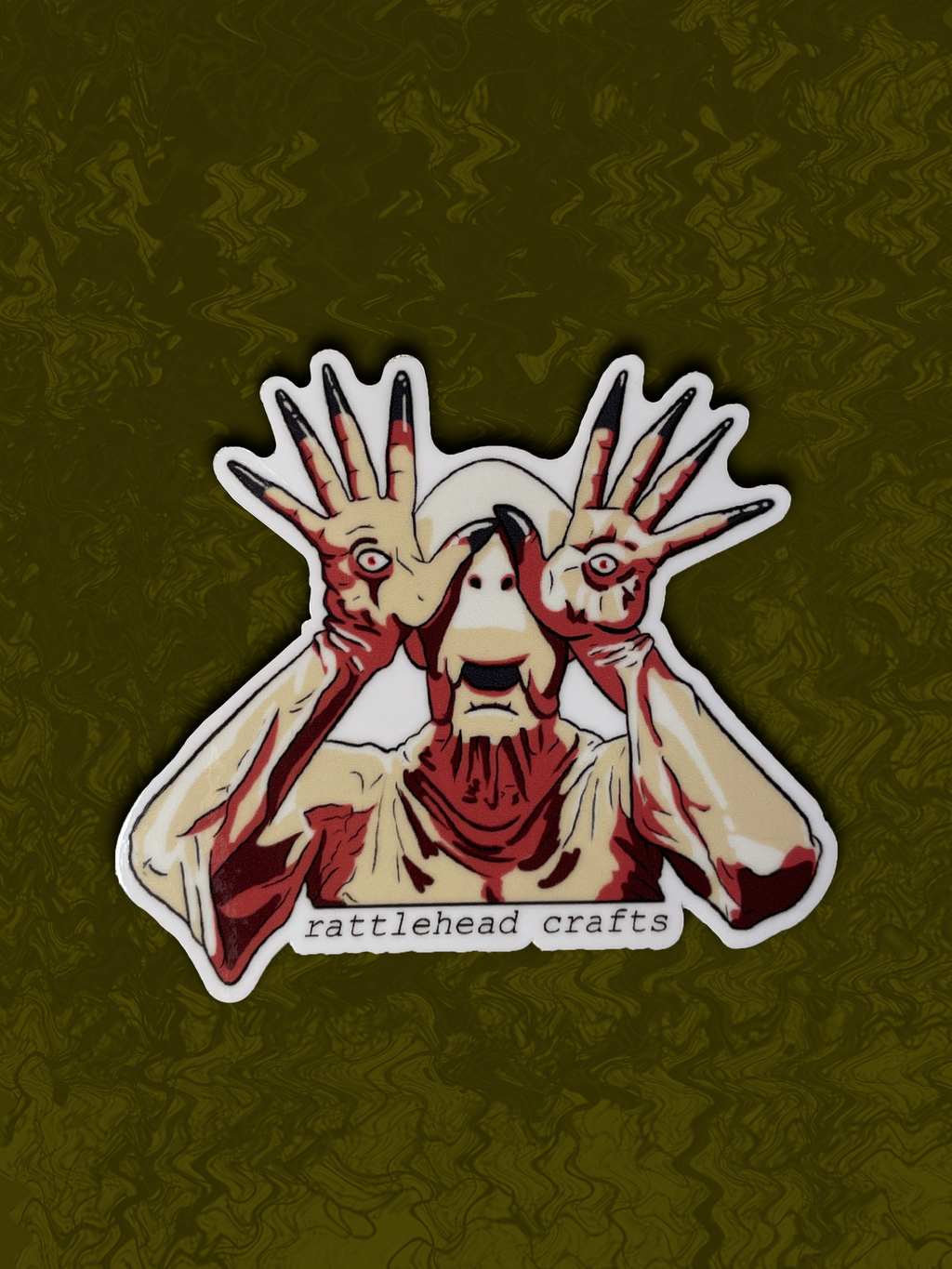 Pale Man Sticker