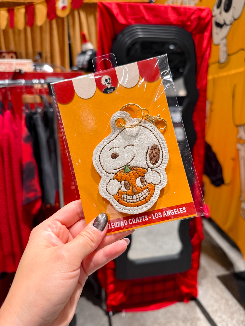 Pumpkin Snoop Keychain