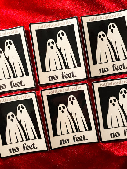 No Feet Sticker