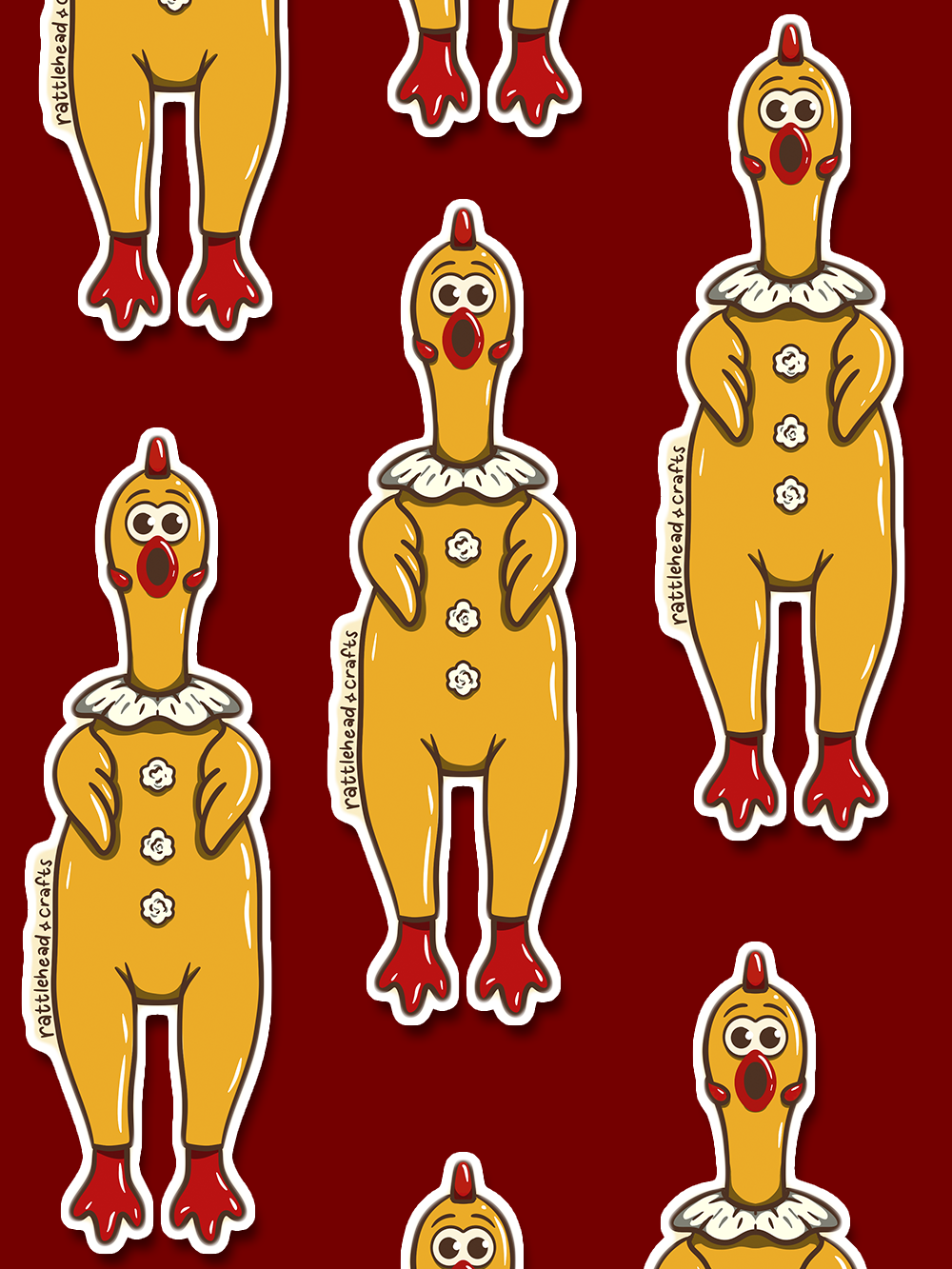 Rubber Chicken Sticker