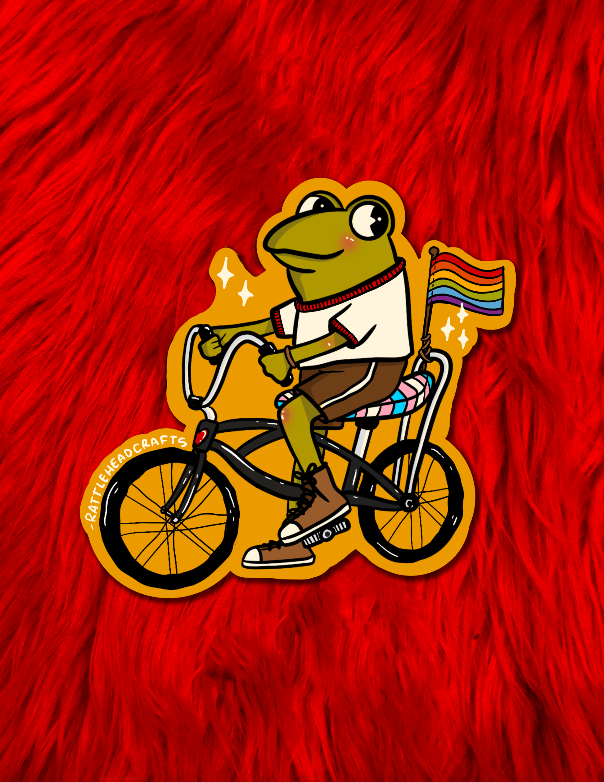 Gay Little Frog Sticker