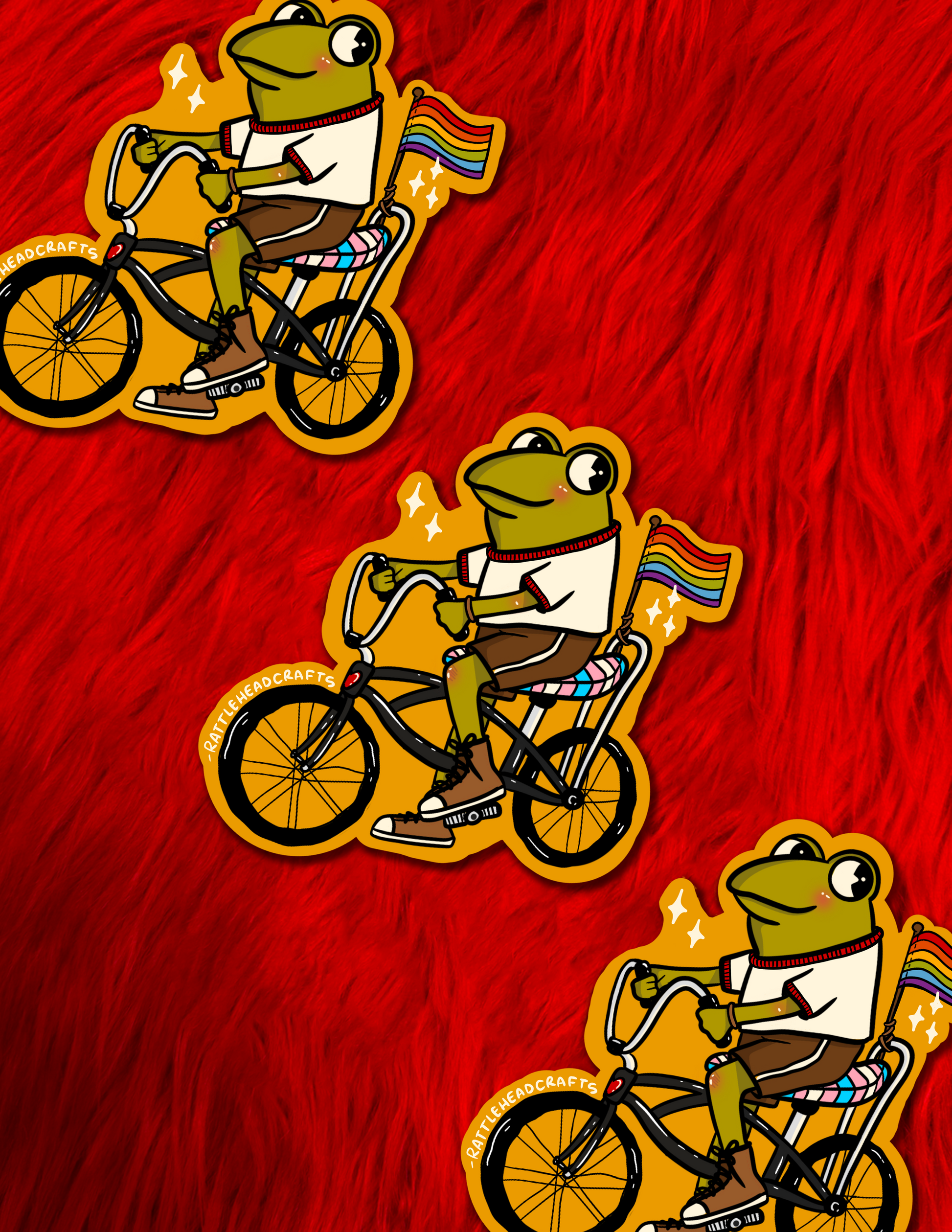 Gay Little Frog Sticker