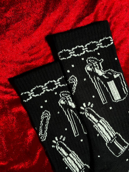 Noir Girls Room Socks