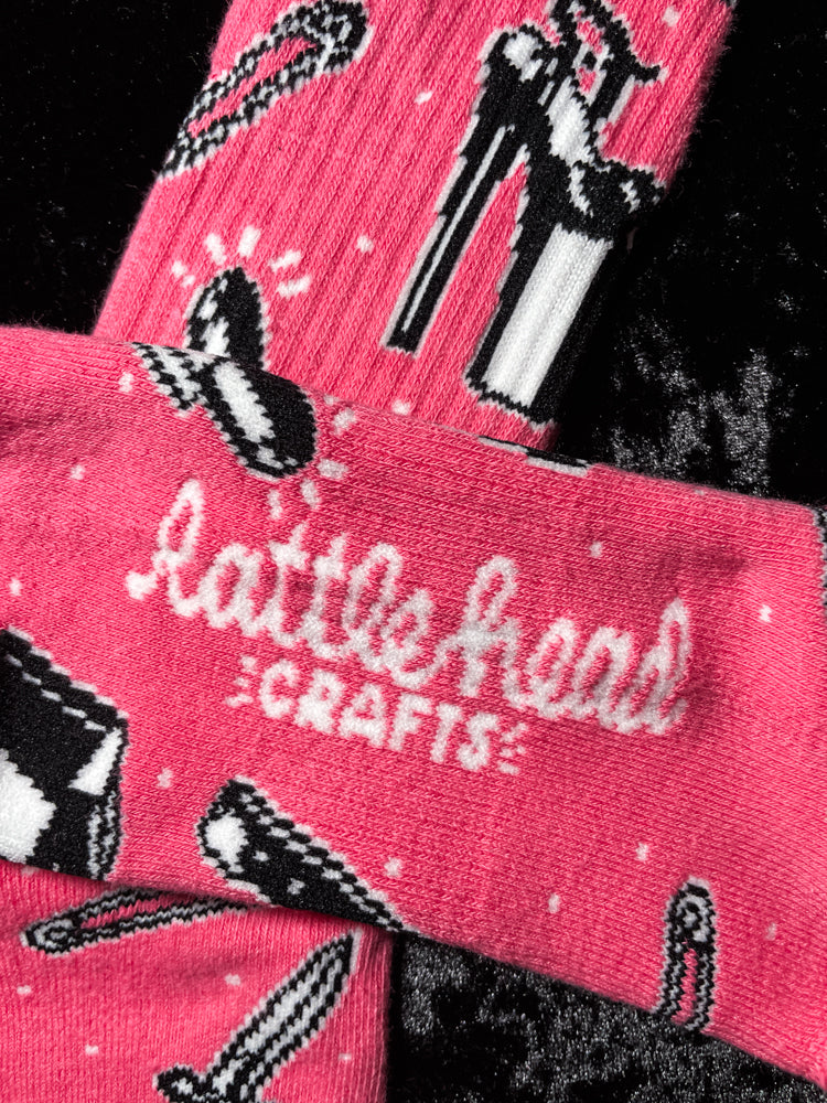 Pink Girls Room Socks