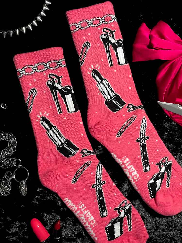 Pink Girls Room Socks